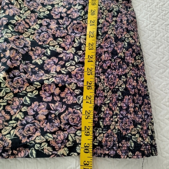 Free People Intimately Free Mini Smocked Printed Bodycon Dress Sz S - Picture 9 of 9